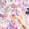 50 Unicorn Graffiti Stickers Luggage Water Cup Computer Laptop Waterproof Stickers Handbook Decoration