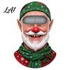 Winter Full Head Cover Christmas Face Print Ski Mask Realistic Balaclava for Men Cold Weather Women Windproof Cycling Riding Snowboarding