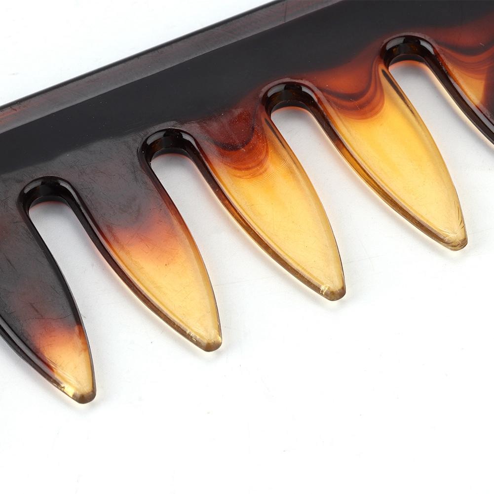 Retro Men s Wide Teeth Resin Comb Anti static Oil Hair Hairdressing Hairstyle Comb 2#