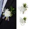 Silk Boutonnieres Flowers Brooches Style Wrist Flower New Wedding Corsage  Wedding Accessories