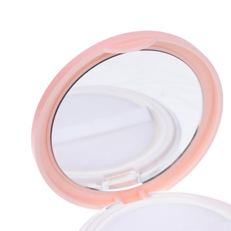 1Pcs Loose Pot Travel Makeup Jar Sifter Container 3-5G Portable Ultra-Thin Plastic Powder Box With Mirror And Powder Puff