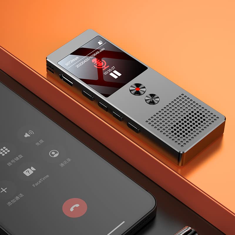 Kiyoraka Color Voice Recorder with Screen and Can Record Smartphone Calls Compact and Cool GT-S01 "Voice DX" Easy-to-read Portable, Convenient,