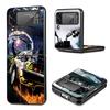 Back To The Future Time Machine Phone Case For Samsung Galaxy Z Flip3 Flip4 Flip5 Flip6 Flip7 For Z Flip 7 6 5 4 3 5G Hard Foldi
