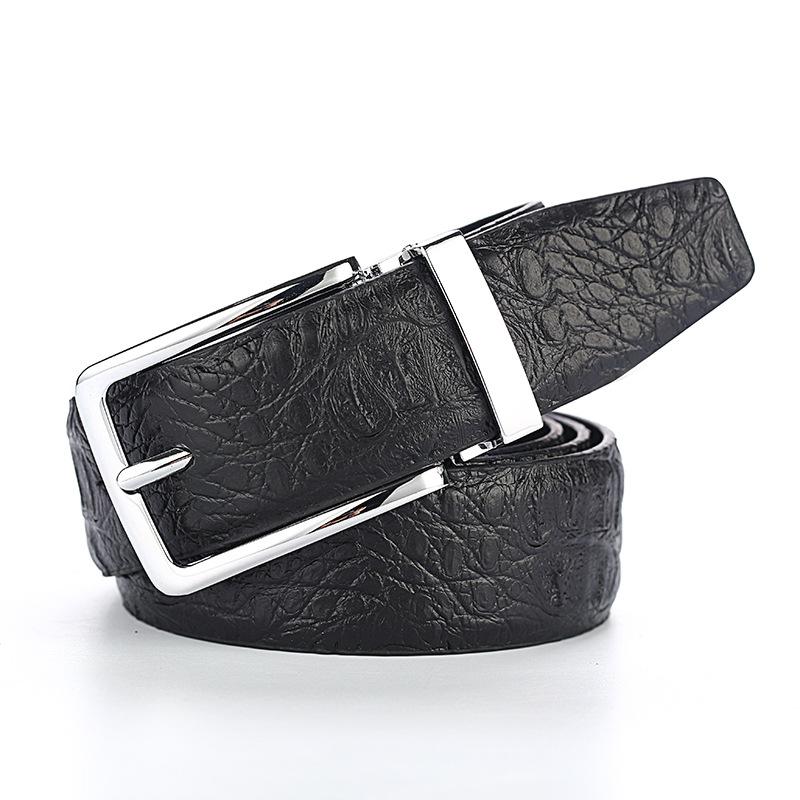 Genuine Leather Belt Business Men's Genuine Leather Belt Men's Casual Leather Belt Men's Pin Buckle Leather Belt