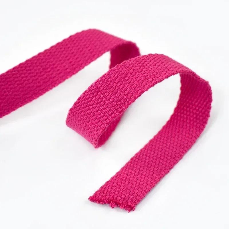 20-50mm Meetee 4M Polyester Cotton Webbings Bands Canvas Strap Tapes for Backpack Clothes Seat Belt Sewing Ribbons Accessories