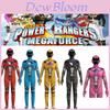 Kids Mighty Morphin Power Rangers Costume Jumpsuit For Halloween Or Cosplay Parties