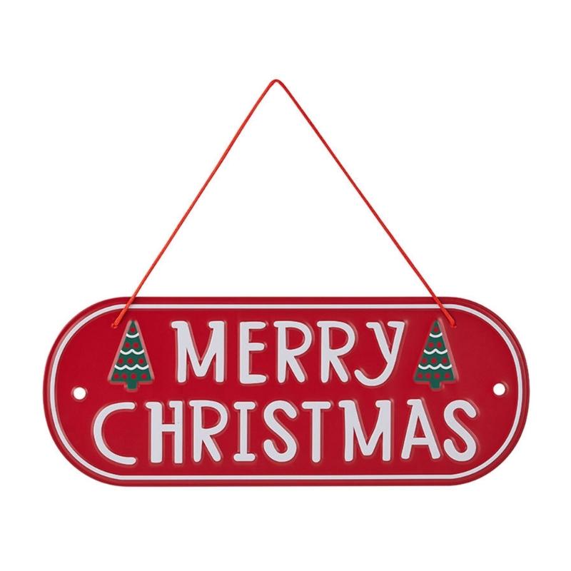 

Elegant Merry Christmas Metal Wall Plaque Holiday Welcome Sign Iron For Indoor Outdoors Seasonal Party Decoration