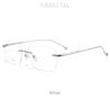 Men Rimless Prescription Glasses Myopia Reading Eyewear Women Blue Light Blocking Lenses Computer Pure Titanium Eyeglasses Frame