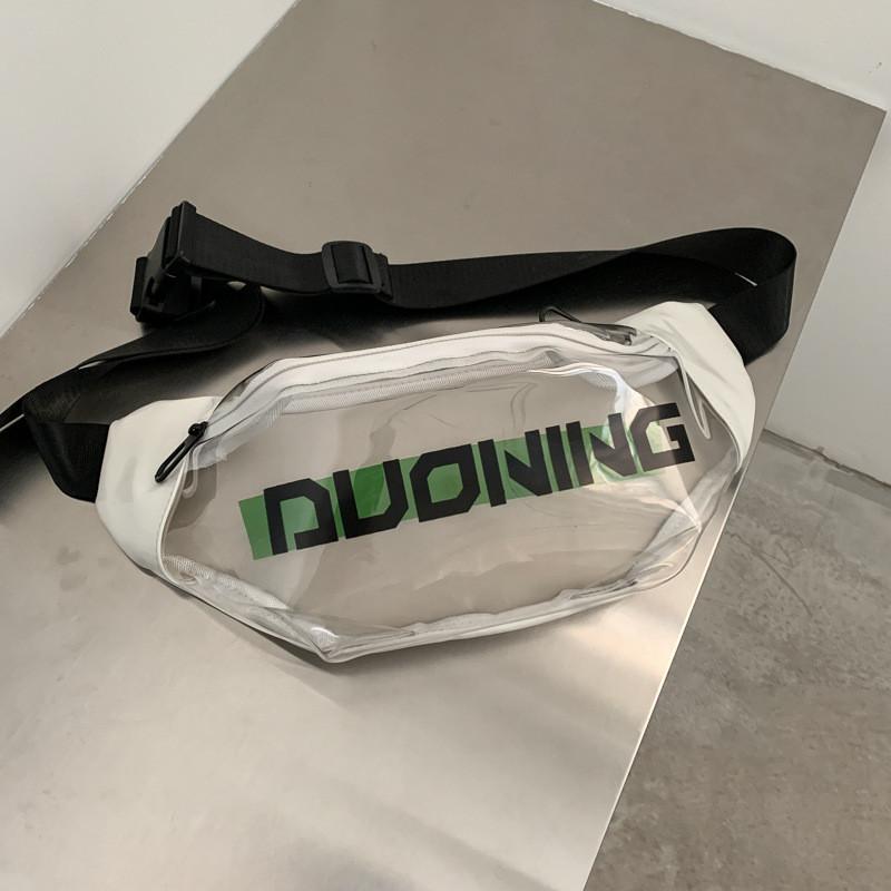 Милая прозрачная поясная сумка для девочек Модная мягкая бархатная маленькая квадратная сумка белый