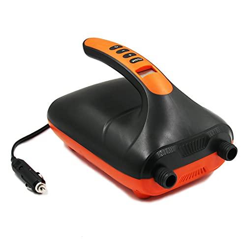 Dearsee SUP Electric Air Pump, 12V 20PSI, Inflates, Deflates, with Auto-Shutoff and Overheat Protection, Operates While Driving, Inflatable SUP, Elect