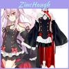 Elegantes Seraph Of The End Krul Tepes Vampir Cosplay Kostüm Kleid in Schwarz