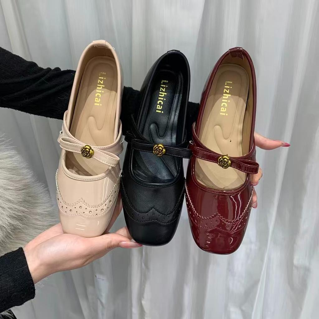 Camellia Mary Jane shoes women's spring and autumn new versatile temperament with skirt single shoes