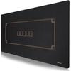 SLOWPLAY Godel Texas Hold'em Poker Mat | Portable Playmat, Black & Champagne Gold, 180x90cm, Water-Repellent, Noise-Dampening, Includes Oversized Carr