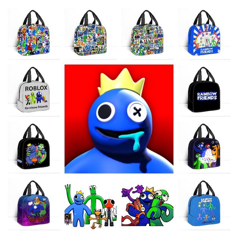 Rainbow Friends Cartoon Style Lunch Bag Thick Aluminum Foil Insulated Picnic Bag