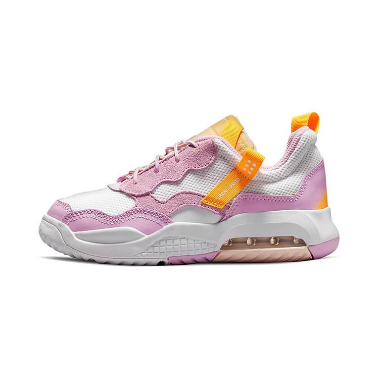 

Jordan MA2 Slip Resistant Cushioning Breathable Low top Kids Running Shoes Pink White Children Aged 3 7 Years Old CW6595-160 29.5