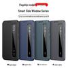 Samsung A-Serie Leder-Klapphülle: Kompatibel mit A16, A56, A55, A36 - Smart Window Business Cover.
