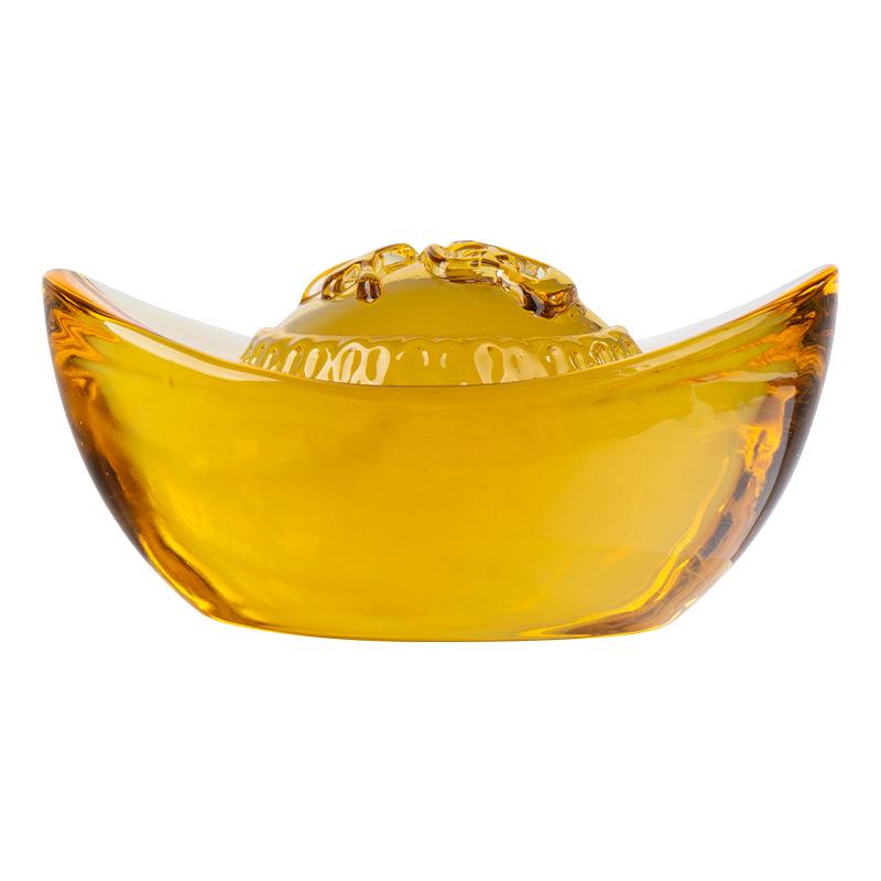 Crystal Fu Ingot Bedside Ornament - Home Decoration & Wedding Gift