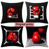 Boxing Glove Sport Themed Throw Pillow Covers Pattern Cushion Cover Suitable For Sofa Bedroom Car Pillow Cover