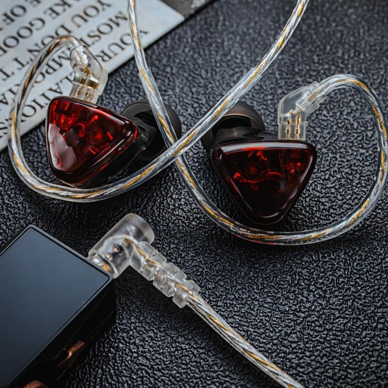 Yongse HiFi Wired Single Crystal Copper Silver High Sound Gaming Microphone Included In-Ear Earphones, Wired, Re-cable/Esports Edition, In-Ear