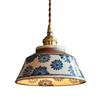 Chinese Retro Teahouse Ceramic Pendant Lamp: Ancient Style for Bedroom or Dining Room