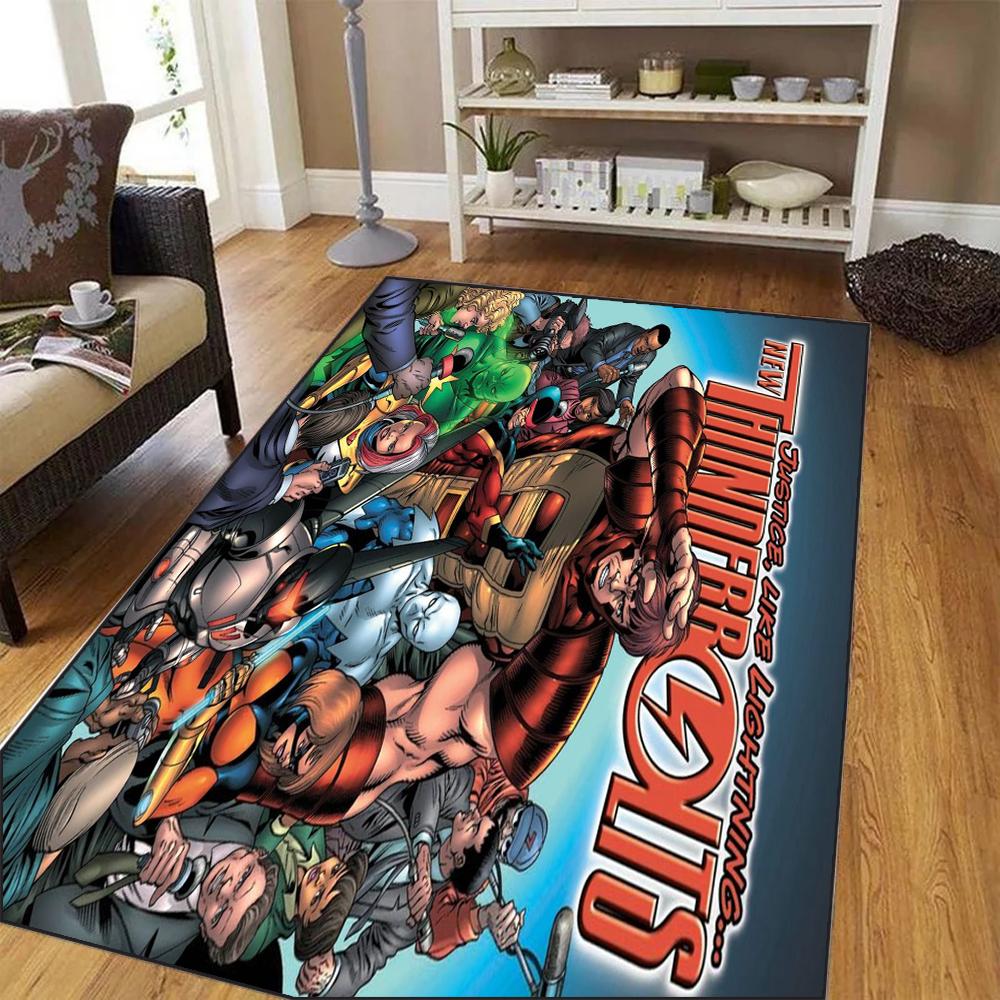 

DISNEY Marvel Громовержцы Декоративный ковер для гостиной Диван Журнальный столик Нескользящий коврик Декор для спальни мальчика Зимний Солдат Ковер 40x60cm