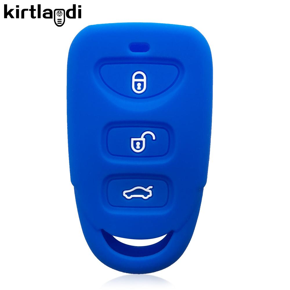 Silikonový obal držák na klíče od auta pro Kia Magentis Carens Sonata sorento rio soul forte pro Hyundai Tucson accent Santa Fe Avante