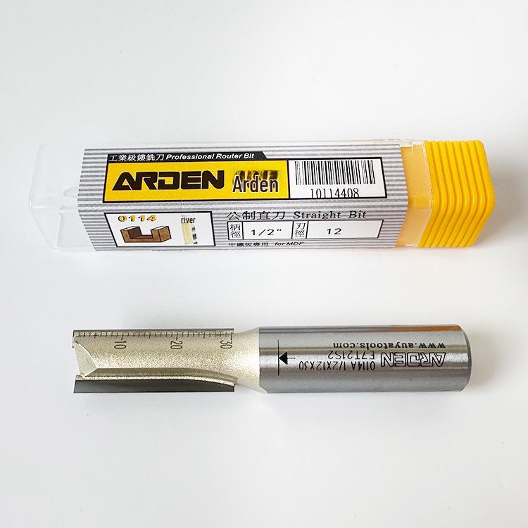 Yaden Doppelkantiges Wolframstahl-Gerades Messer für Holzbearbeitung und Trimmen