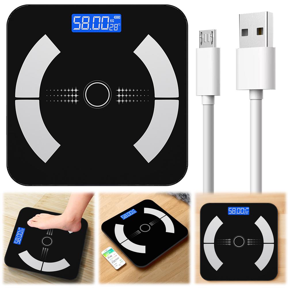 Body Composition Analyzer Bluetooth-Compatible Fat BMI BMR Muscle Mass Wireless Digital Bathroom Scale Electronic Weight Scale