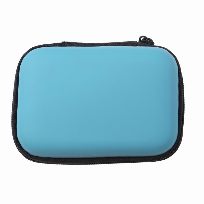 Portable USB Data Cable Organizer Leather Earphone Storage Bag Headphone for Case Cover Protector Mini Zipper Hard Pouch