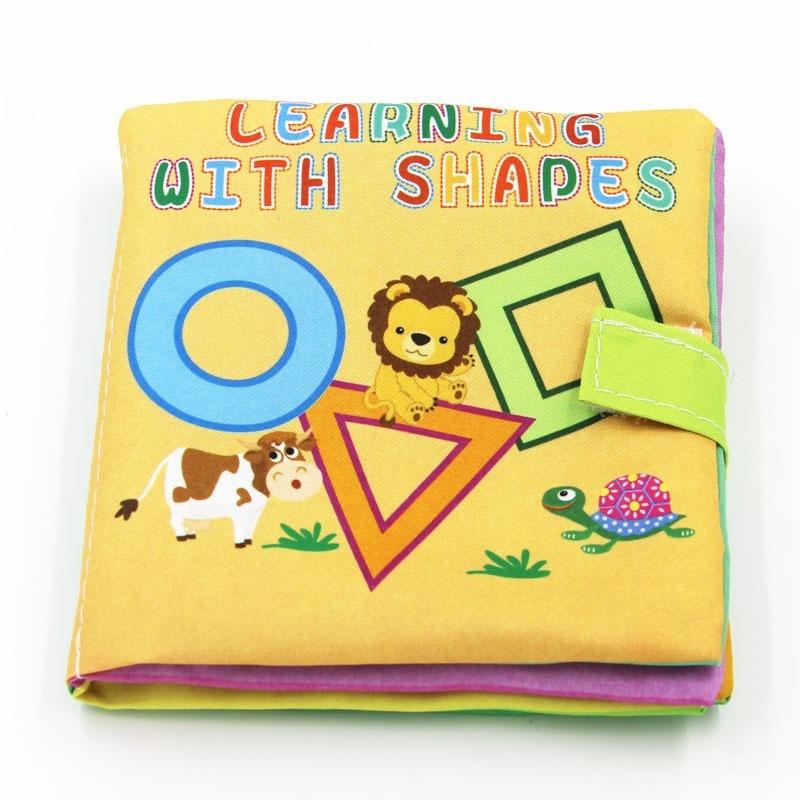 4 Style Baby Toys Soft Cloth Books Rustle Sound Infant Educational Toys 0-36 Months