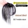 Fashion Women Beauty Invisible Seamless 3D Air Bangs Hairpiece Cover Up Baldness Thin Hair Topper