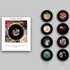 Rotating Disc Night Light Fridge with Activated Singing, Acrylic Decoration