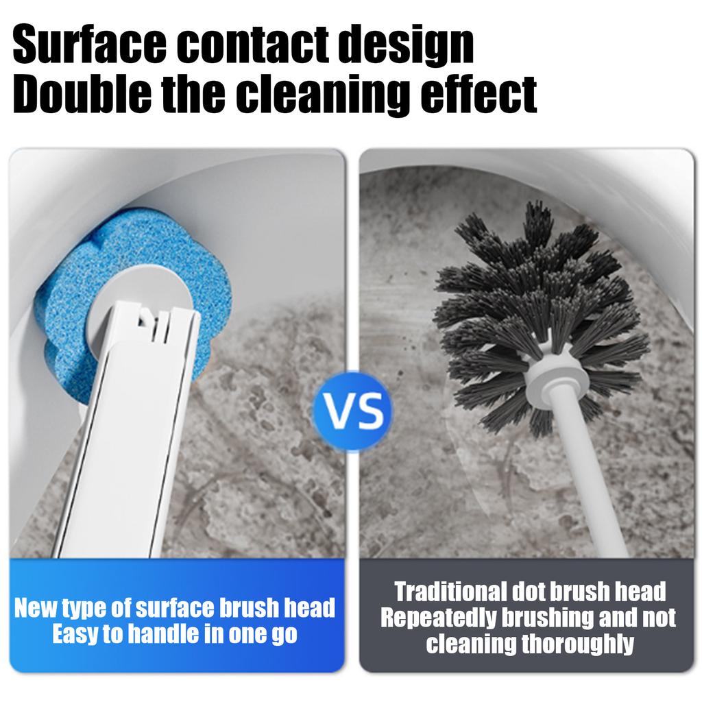 Replaceable Toilet Brush, Toilet Cleaning Kit