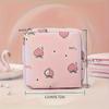 Stylish Black Polyester Tampon Organiser - Portable Large Capacity Cosmetic and Small Item Organiser with Art Print Design