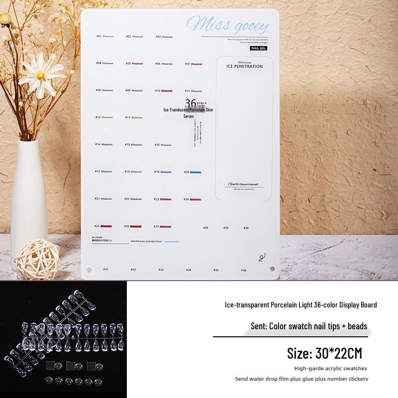 Acrylic Nail Polish Gel Color Display Board Booklet
