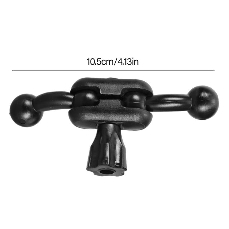 Double Ball Head 17mm Universal Joint Connector Adapter for Mobile Phone & Tablet Stand Recorders Navigation Accessories