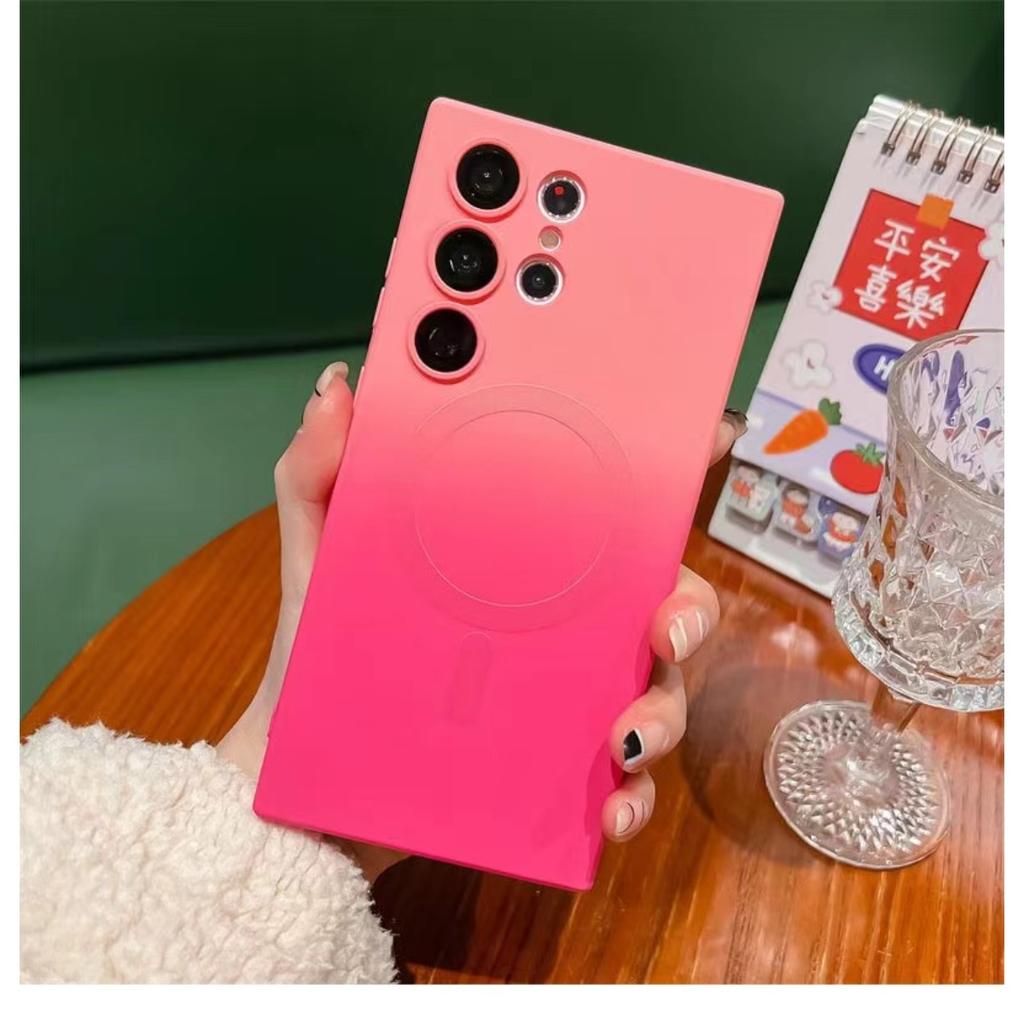Soft Phone Case for Samsung S26 S25 Ultra S24 S23 S22 S21 Plus A57 A37 A17 A07 A56 A36 A16 A06 A55 for Magsafe Magnetic Cover