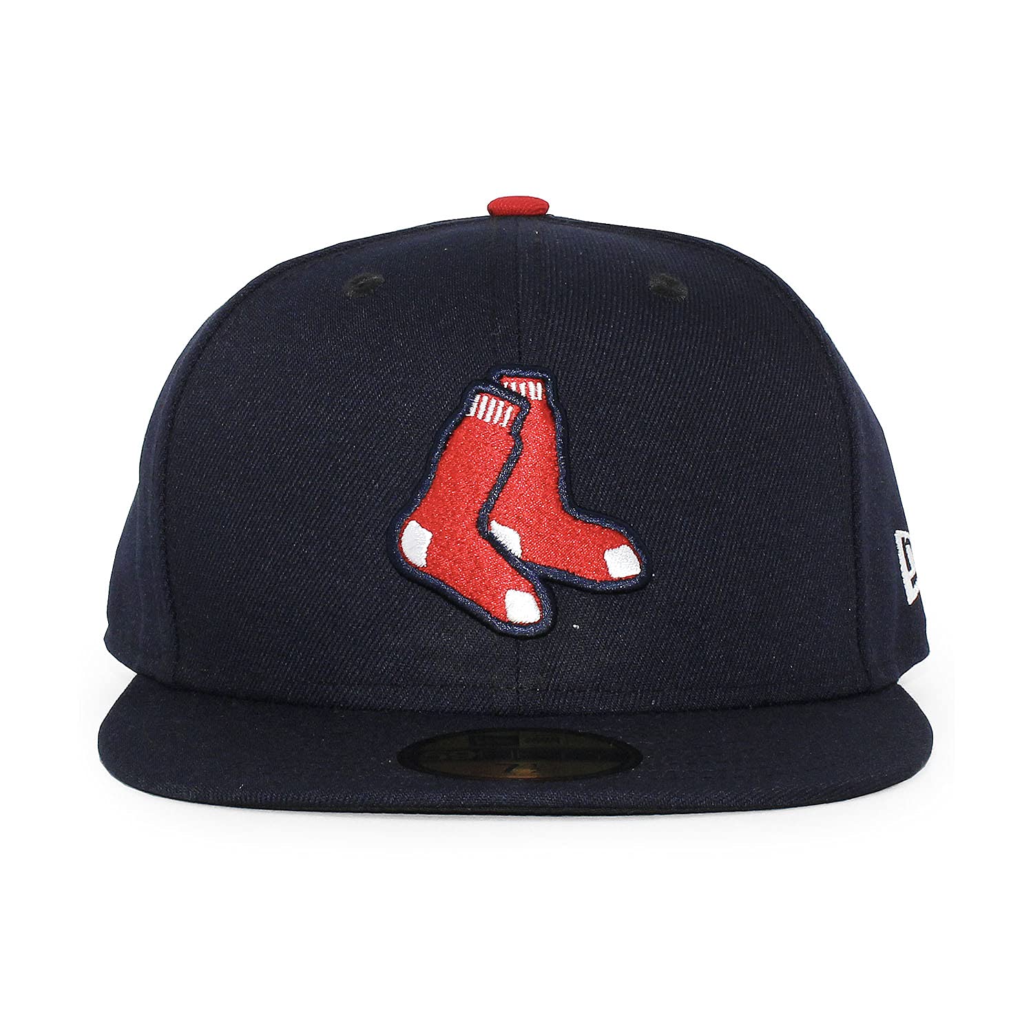 

[New Era] 59FIFTY Boston Red Sox [MLB ON-FIELD AUTHENTIC GAME FITTED CAP] BOSTON RED SOX Темно-синяя шляпа 5950 (7-38 (приблизительно. 58,7 см)) [Использовал]