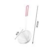 1PC Red Handle Strainer Stainless Steel Bubble Tea Colander Boba Milk Tea Spoon Filter Pearl Durable Safe Round Kitchen Gadgets