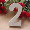 0–9 weiße Holzzahlen für Hochzeit, Party, Dekoration, Hotel, Heimdekoration, Foto-Requisiten