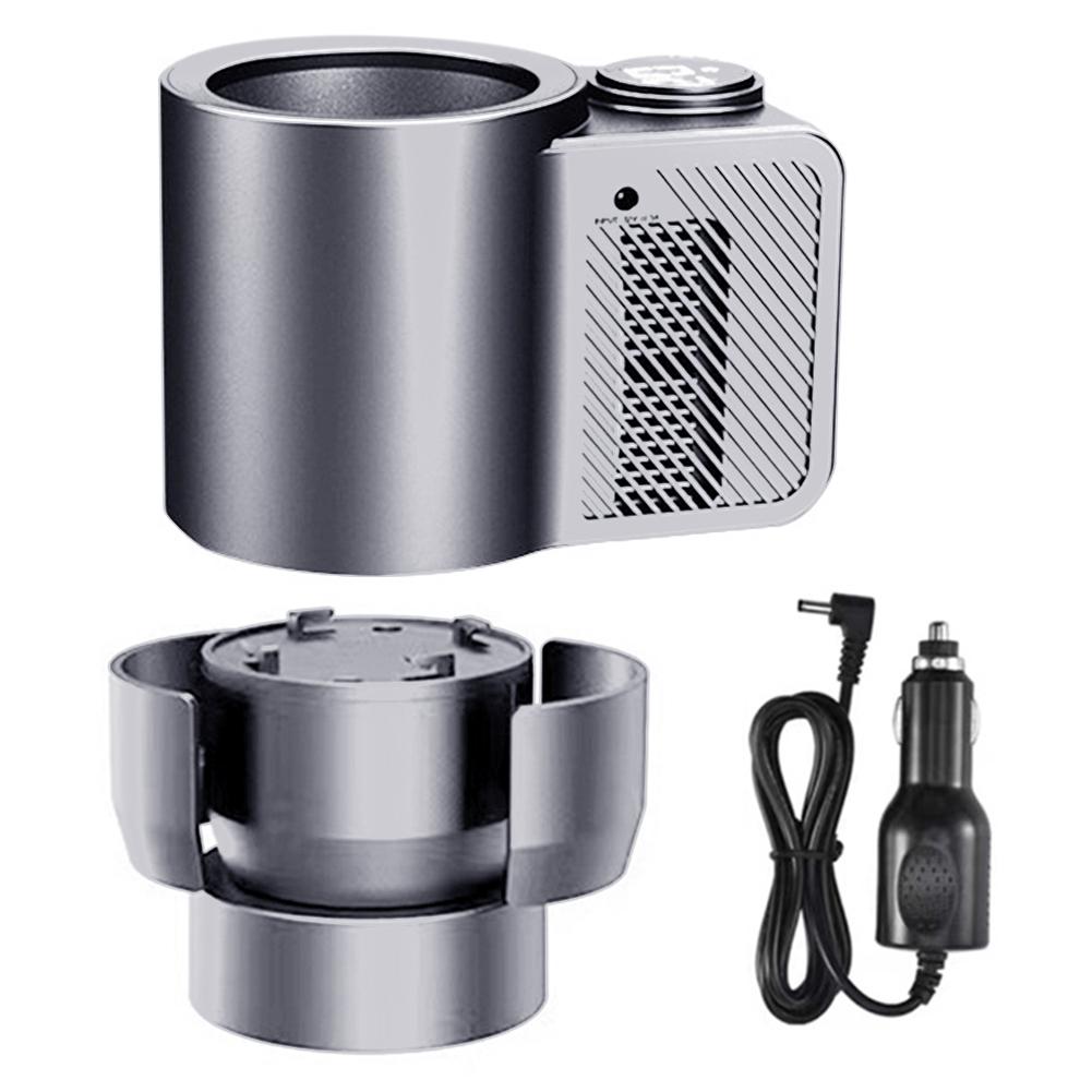 2 In 1 Car Cup Cooler Warmer with Temperature Digital Display Car Insulation Drink Cooler Cup 12V for Coffee Milk Drinks