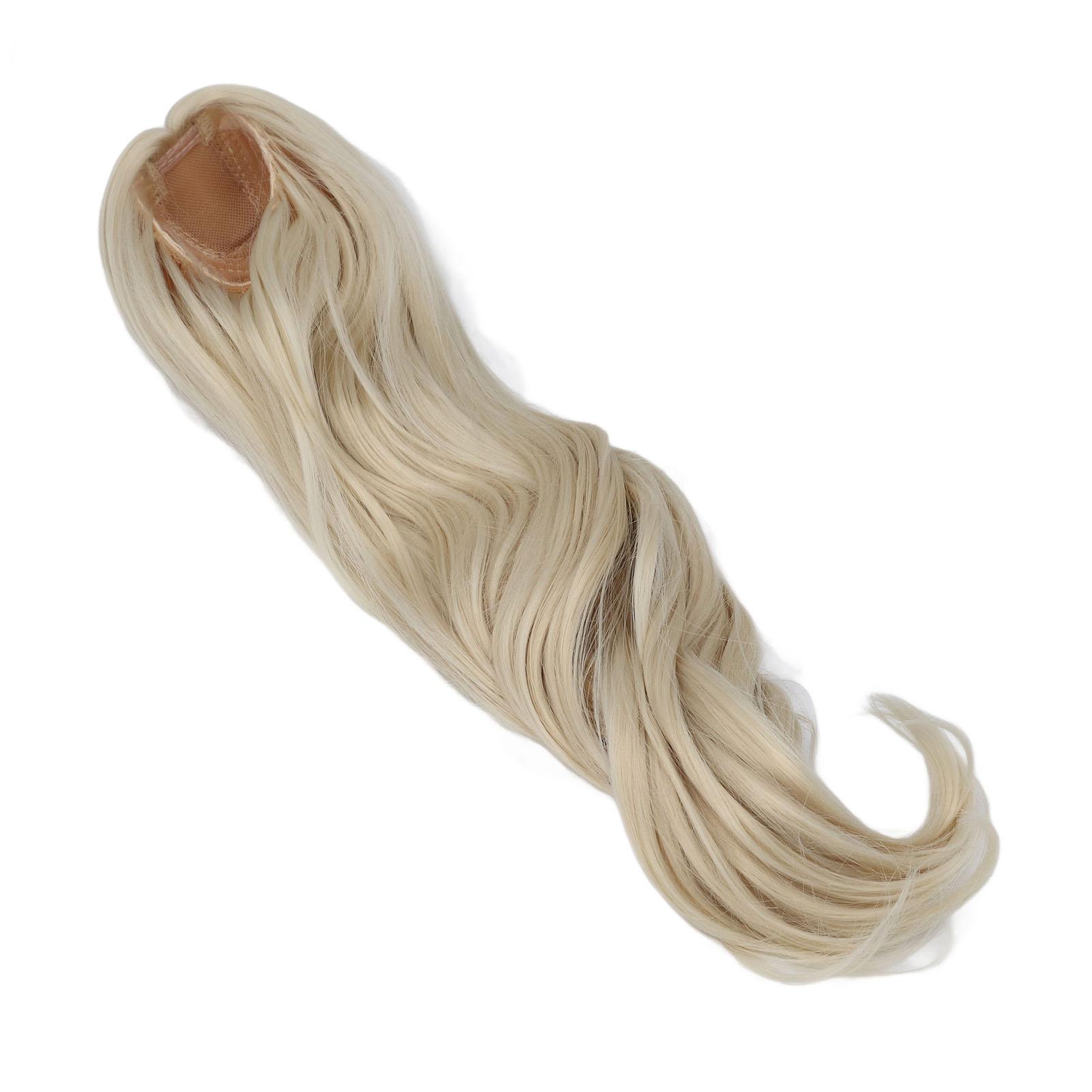 

Кукольный парик, длинные вьющиеся мягкие шелковые удобные на ощупь 13 шарнирных кукольных волос для головы 22–23 см золотой