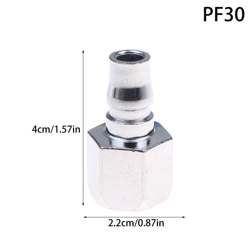 Raccordo Pneumatico Tipo C Connettore Rapido per Tubo Accoppiatore ad Alta Pressione Spina Presa Pf20 Pf30 Pf40 Giunti Compressore d'Aria