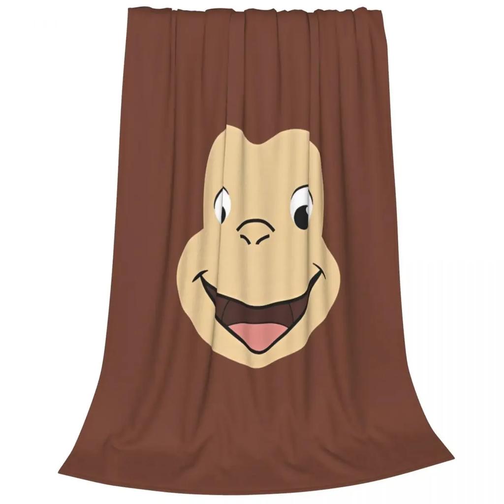 Curious George Spooky Fun Fuzzy Blanket Cartoon Monkey Funny Throw Blankets for Home 200x150cm