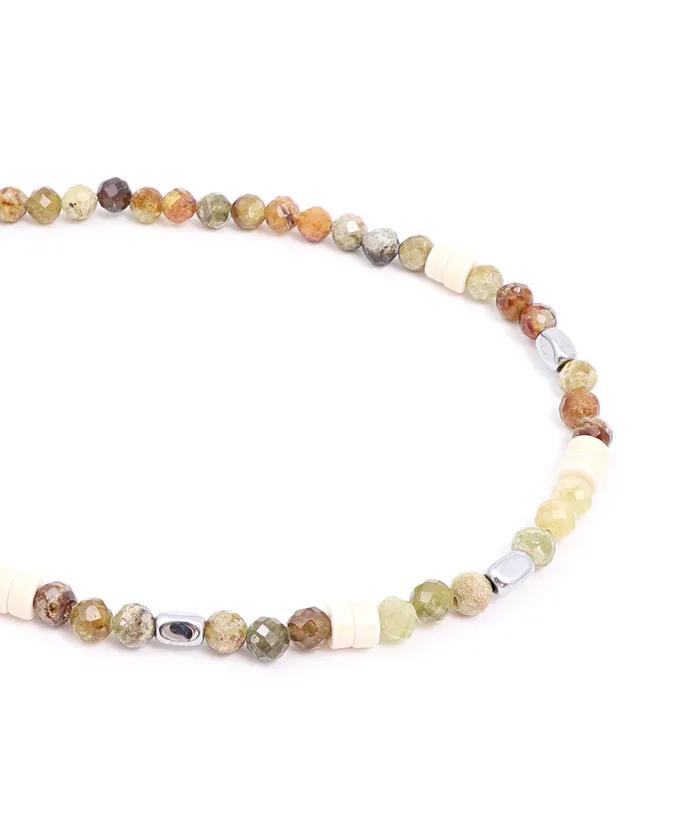 Earthstone Multi Ivory Point Necklace (PLT-NL-070_BE)