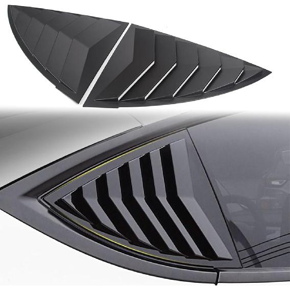 For Model Y Side Window Louver Cover Sport Style for Tesla Model Y    2024 2025 Juniper Accessories 2Pcs(Glossy Black)