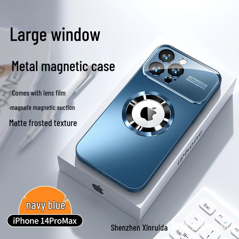 IPhone 16 Pro Max Mattglas Magnetische Schutzhülle, Anti-Fingerabdruck, Auslaufsicher