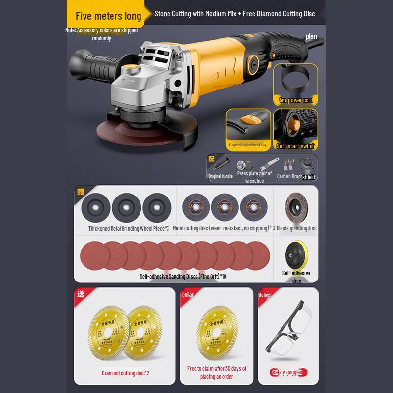 Keruika Electric Angle Grinder CN plug (adapter included)