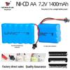 7.2V 1400mAh NiCd AA Rechargeable Battery Pack for Remote Control Cars
