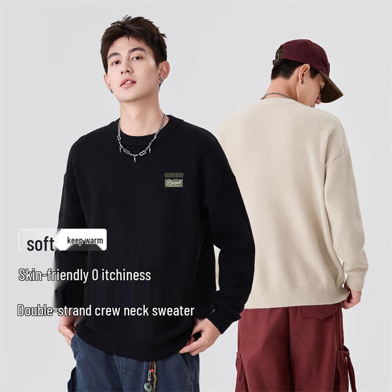 Baleno Men's Heavy Knit Round Neck Sweater